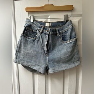 Wilfred Free Blue Denim Shorts - High Rise Shorts